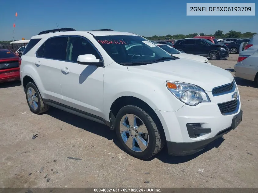 2012 Chevrolet Equinox 1Lt VIN: 2GNFLDE5XC6193709 Lot: 40321631