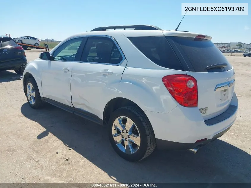 2012 Chevrolet Equinox 1Lt VIN: 2GNFLDE5XC6193709 Lot: 40321631