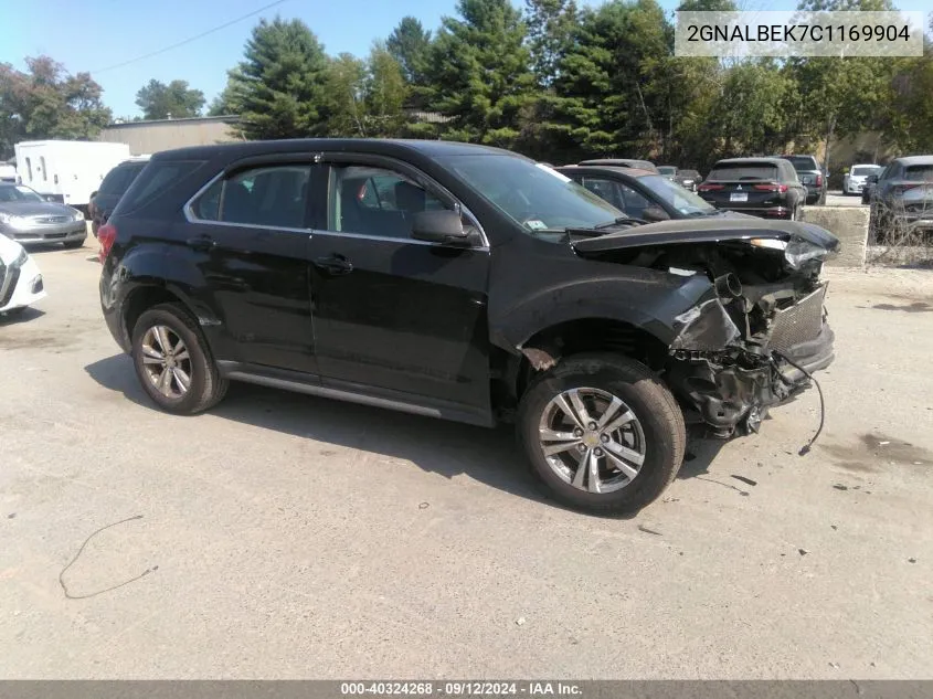 2012 Chevrolet Equinox Ls VIN: 2GNALBEK7C1169904 Lot: 40324268