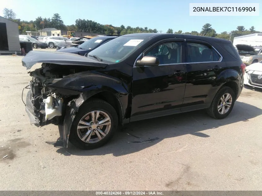 2012 Chevrolet Equinox Ls VIN: 2GNALBEK7C1169904 Lot: 40324268