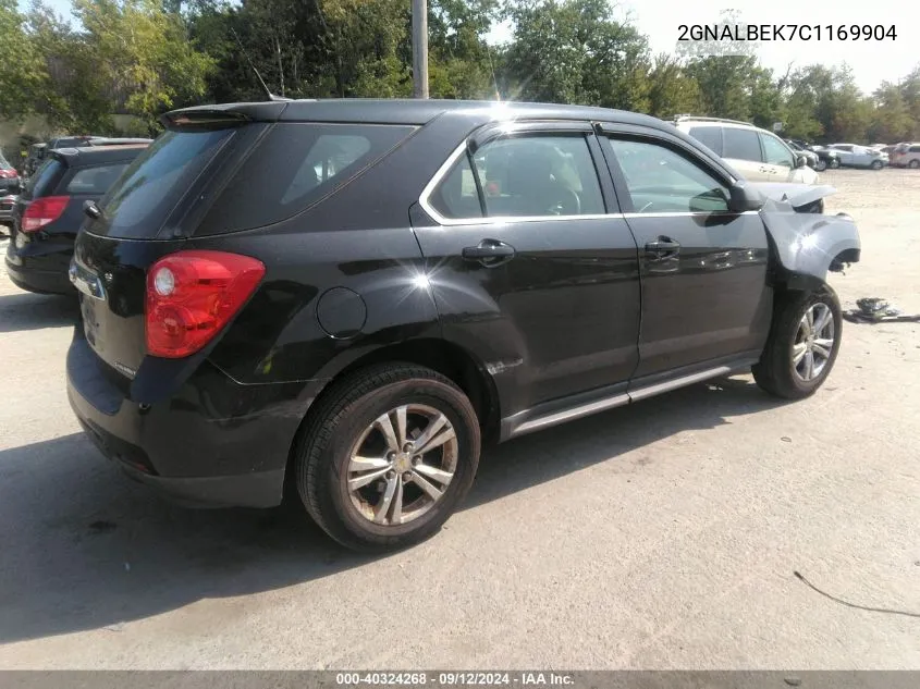 2012 Chevrolet Equinox Ls VIN: 2GNALBEK7C1169904 Lot: 40324268