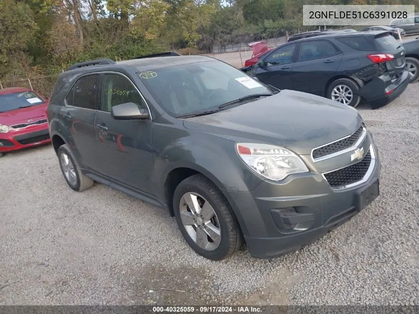 2012 Chevrolet Equinox Lt VIN: 2GNFLDE51C6391028 Lot: 40325059