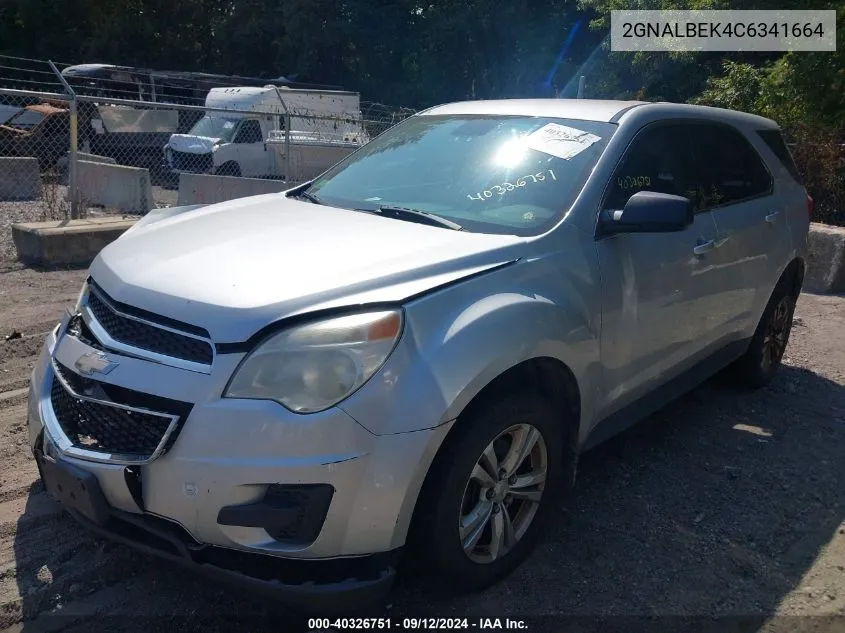 2012 Chevrolet Equinox Ls VIN: 2GNALBEK4C6341664 Lot: 40326751