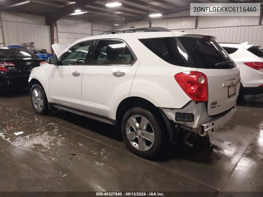 2012 Chevrolet Equinox Ltz VIN: 2GNFLGEKXC6116460 Lot: 40327640