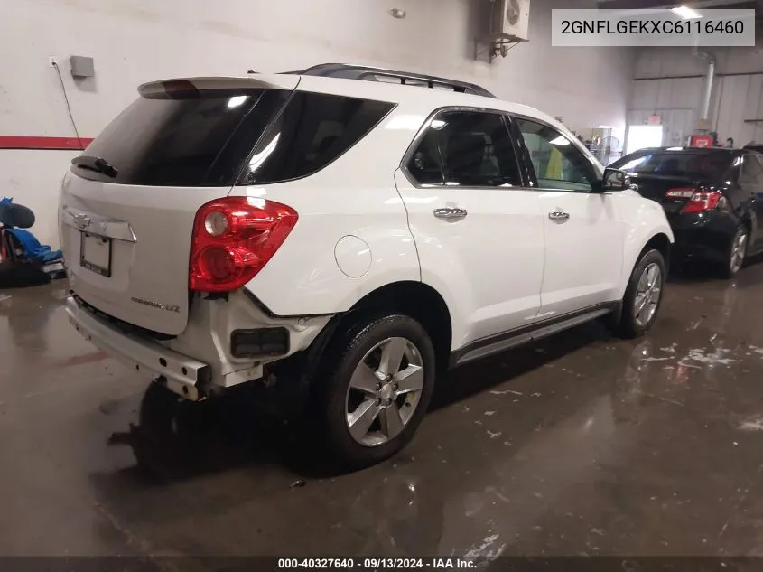 2GNFLGEKXC6116460 2012 Chevrolet Equinox Ltz