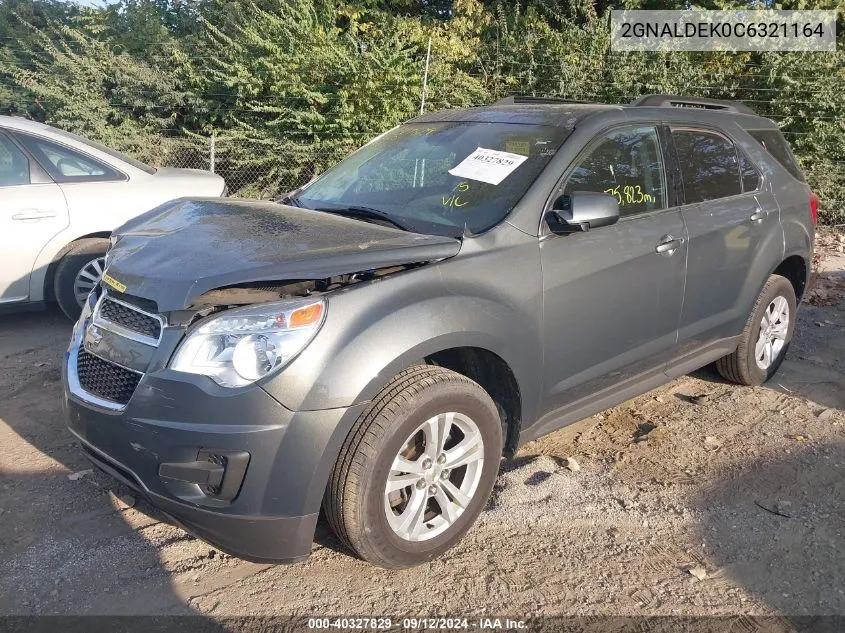 2012 Chevrolet Equinox Lt VIN: 2GNALDEK0C6321164 Lot: 40327829