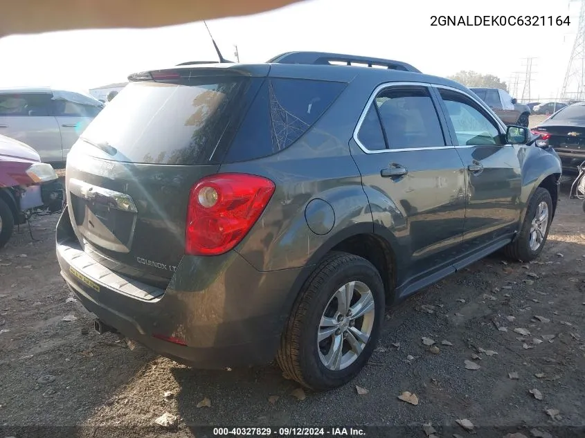 2GNALDEK0C6321164 2012 Chevrolet Equinox Lt