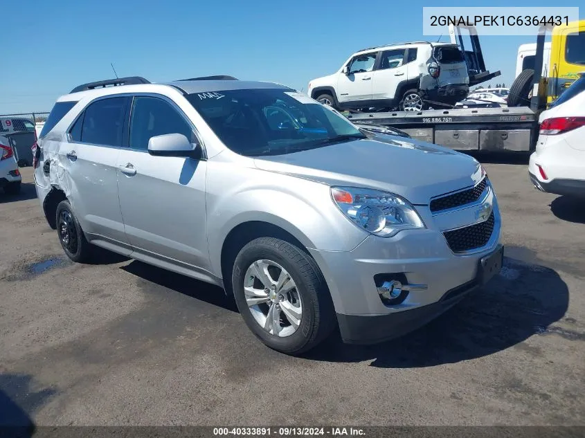 2012 Chevrolet Equinox 2Lt VIN: 2GNALPEK1C6364431 Lot: 40333891