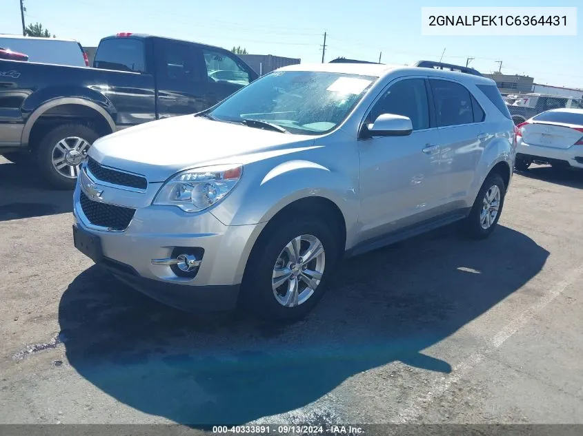 2GNALPEK1C6364431 2012 Chevrolet Equinox 2Lt