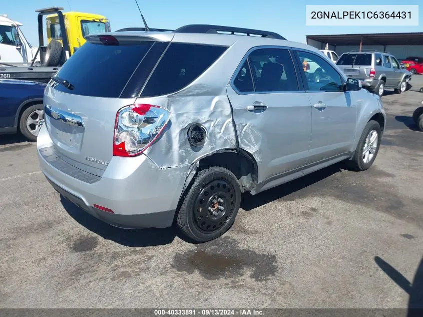 2GNALPEK1C6364431 2012 Chevrolet Equinox 2Lt