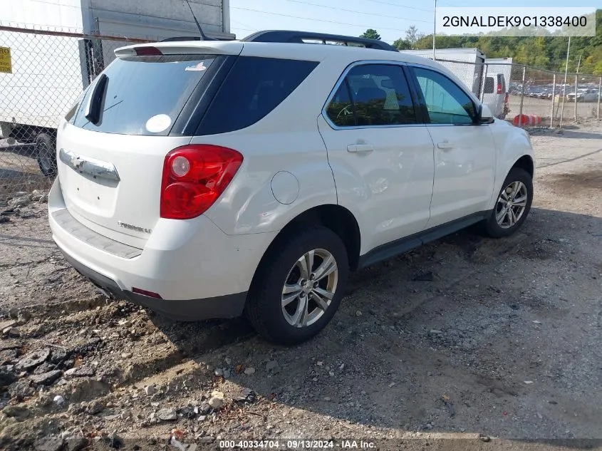 2012 Chevrolet Equinox 1Lt VIN: 2GNALDEK9C1338400 Lot: 40334704