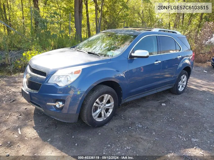 2GNFLGE57C6103515 2012 Chevrolet Equinox Ltz