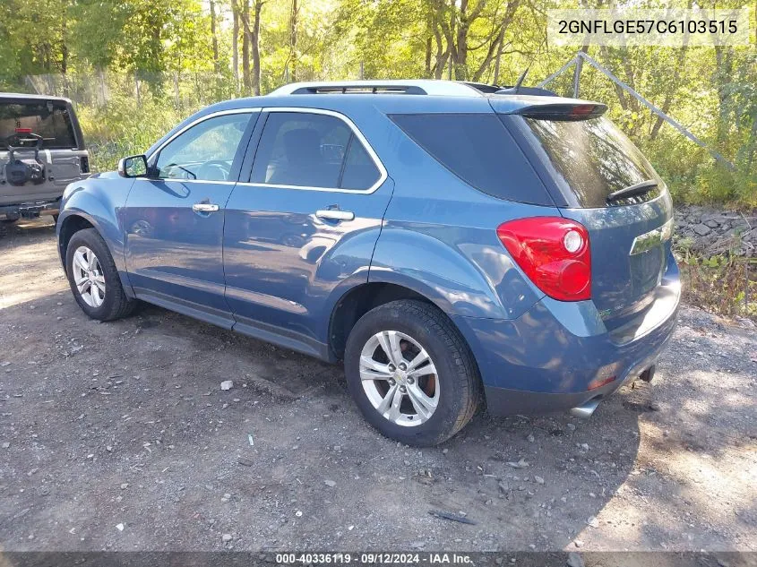 2012 Chevrolet Equinox Ltz VIN: 2GNFLGE57C6103515 Lot: 40336119