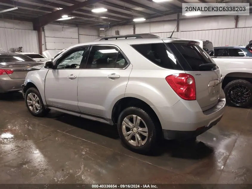 2012 Chevrolet Equinox 1Lt VIN: 2GNALDEK3C6338203 Lot: 40336654