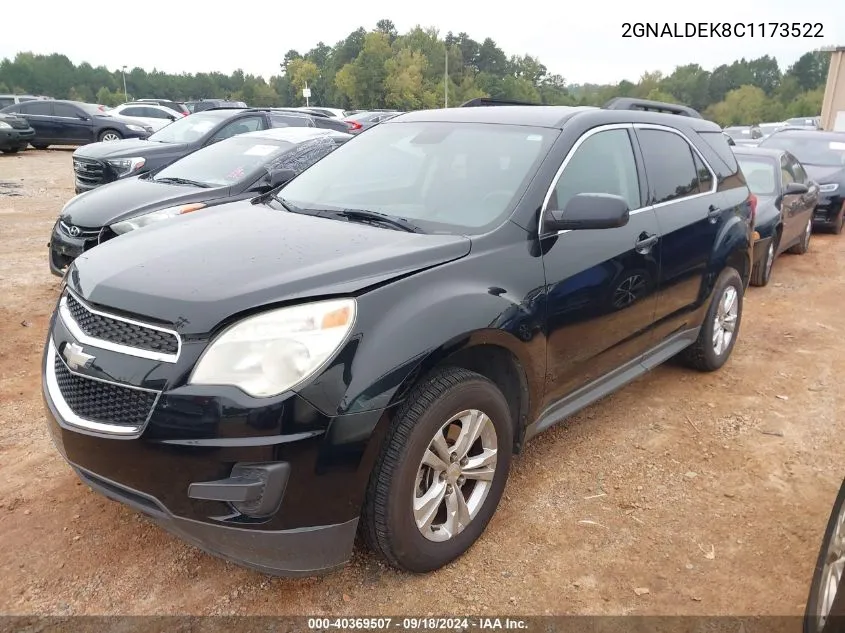 2012 Chevrolet Equinox Lt VIN: 2GNALDEK8C1173522 Lot: 40369507