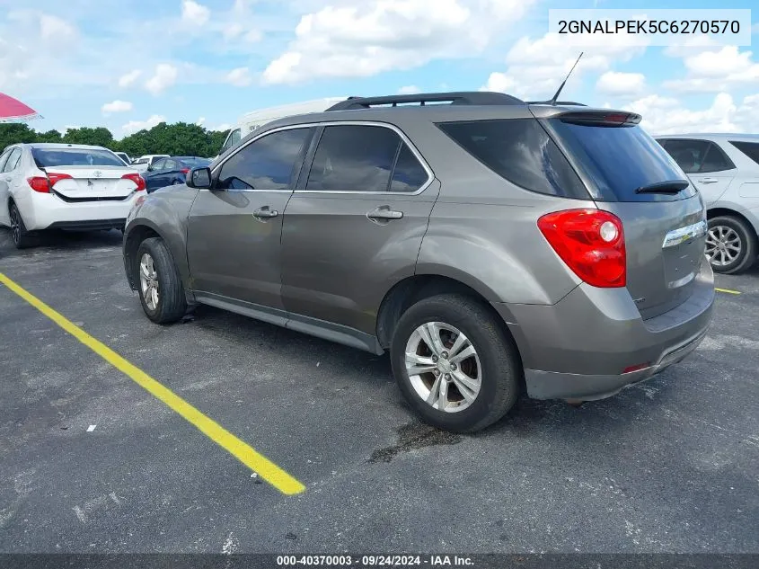 2GNALPEK5C6270570 2012 Chevrolet Equinox 2Lt