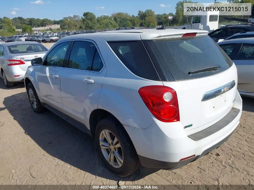 2012 Chevrolet Equinox Ls VIN: 2GNALBEKXC1215015 Lot: 40374607