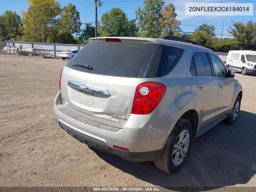 2012 Chevrolet Equinox 1Lt VIN: 2GNFLEEK2C6184014 Lot: 40375295