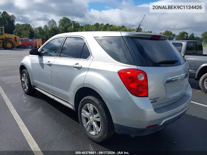 2012 Chevrolet Equinox Ls VIN: 2GNALBEK9C1134426 Lot: 40379681