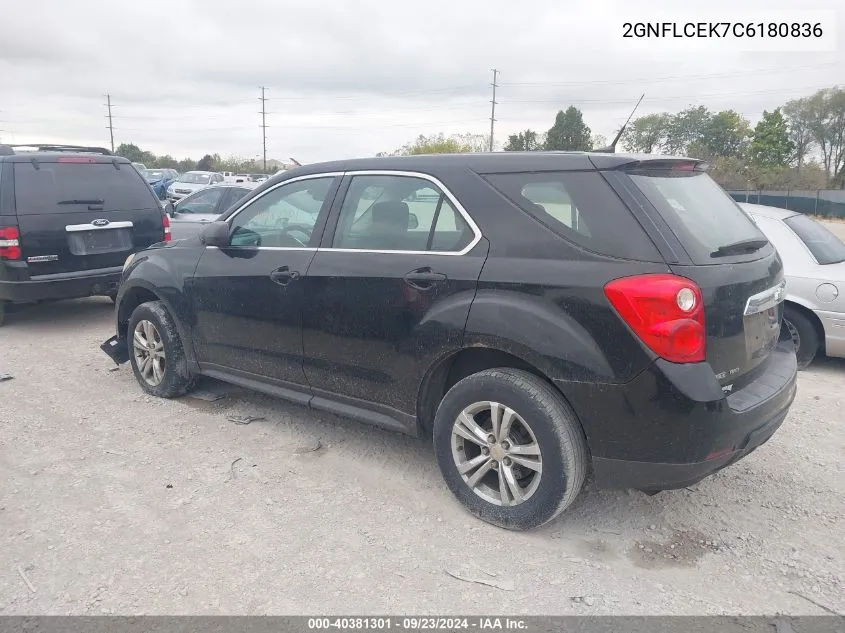 2GNFLCEK7C6180836 2012 Chevrolet Equinox Ls