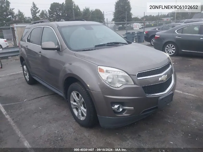 2012 Chevrolet Equinox 2Lt VIN: 2GNFLNEK9C6102652 Lot: 40381407