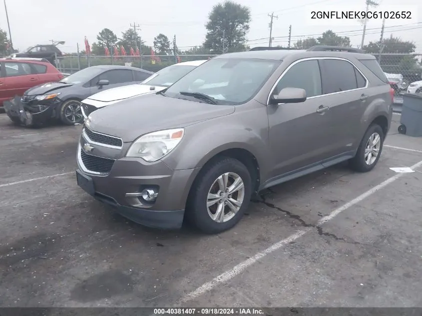 2012 Chevrolet Equinox 2Lt VIN: 2GNFLNEK9C6102652 Lot: 40381407