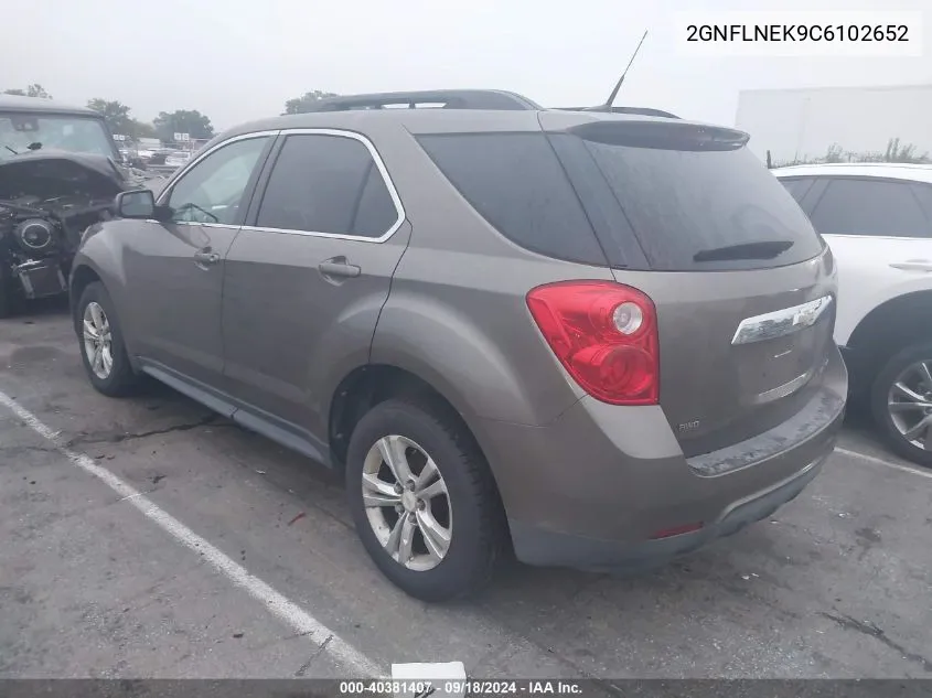 2012 Chevrolet Equinox 2Lt VIN: 2GNFLNEK9C6102652 Lot: 40381407