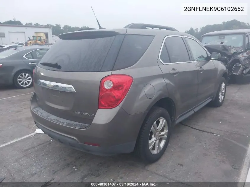 2012 Chevrolet Equinox 2Lt VIN: 2GNFLNEK9C6102652 Lot: 40381407