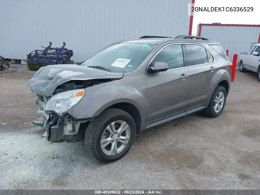 2012 Chevrolet Equinox 1Lt VIN: 2GNALDEK1C6336529 Lot: 40389632