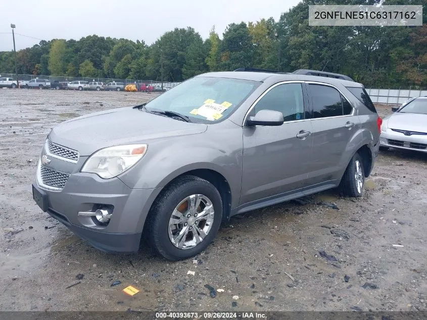 2012 Chevrolet Equinox 2Lt VIN: 2GNFLNE51C6317162 Lot: 40393673