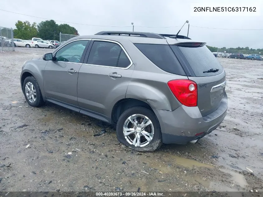 2012 Chevrolet Equinox 2Lt VIN: 2GNFLNE51C6317162 Lot: 40393673