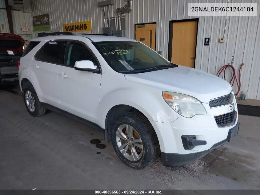 2012 Chevrolet Equinox Lt VIN: 2GNALDEK6C1244104 Lot: 40396563