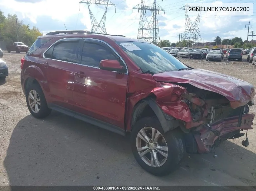 2GNFLNEK7C6260200 2012 Chevrolet Equinox 2Lt