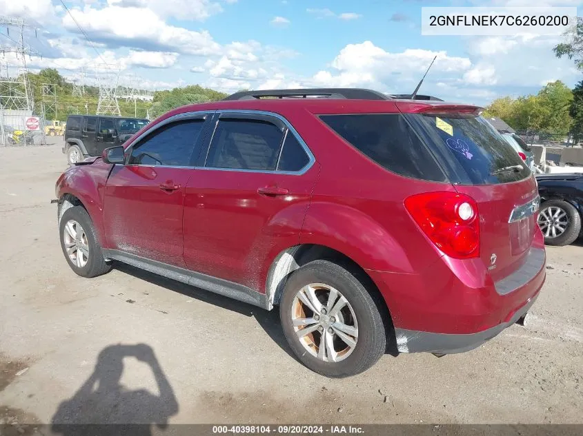 2GNFLNEK7C6260200 2012 Chevrolet Equinox 2Lt