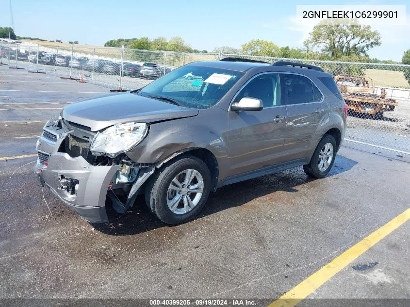 2012 Chevrolet Equinox 1Lt VIN: 2GNFLEEK1C6299901 Lot: 40399205