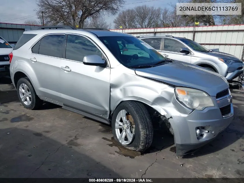 2012 Chevrolet Equinox 1Lt VIN: 2GNALDEK6C1113769 Lot: 40405229