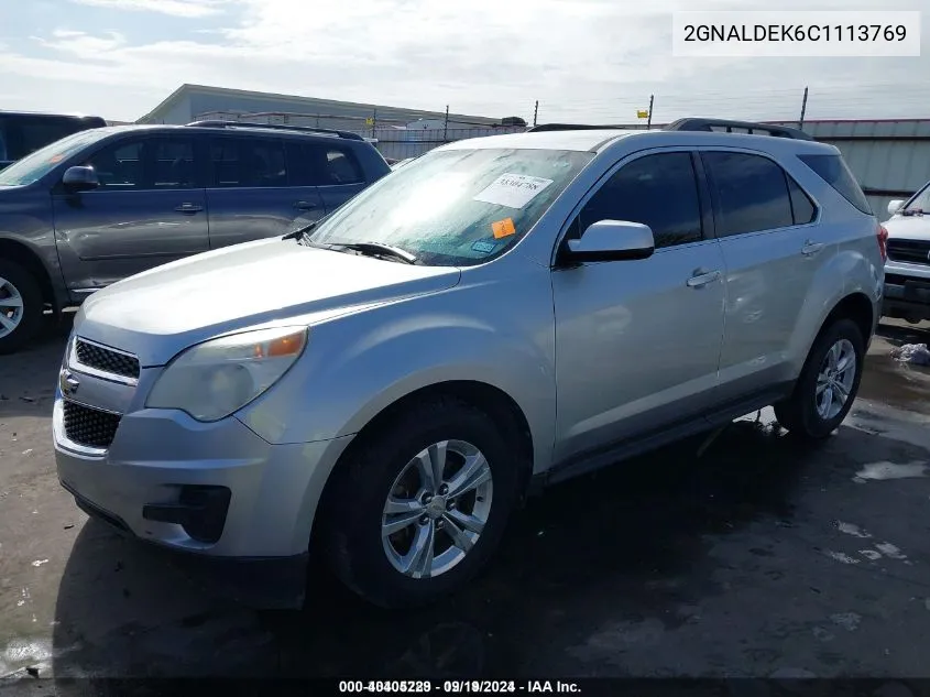 2012 Chevrolet Equinox 1Lt VIN: 2GNALDEK6C1113769 Lot: 40405229