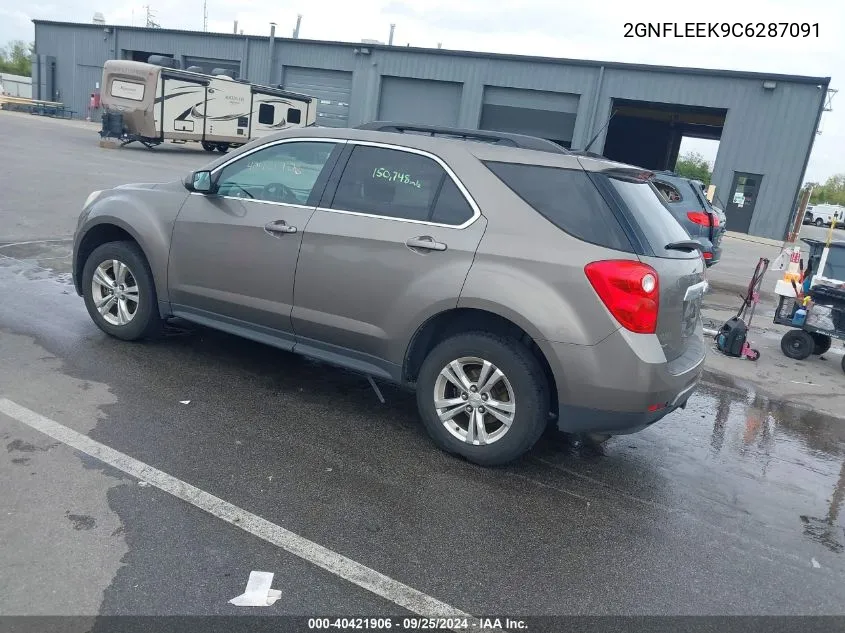 2012 Chevrolet Equinox 1Lt VIN: 2GNFLEEK9C6287091 Lot: 40421906