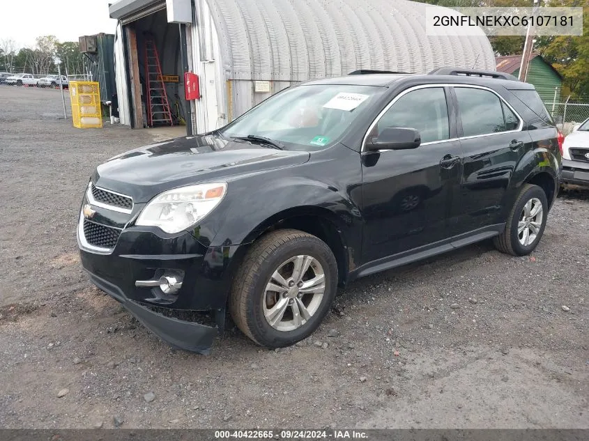 2GNFLNEKXC6107181 2012 Chevrolet Equinox 2Lt