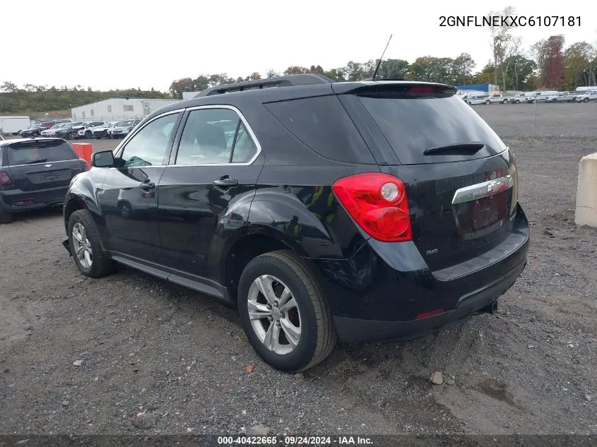 2012 Chevrolet Equinox 2Lt VIN: 2GNFLNEKXC6107181 Lot: 40422665