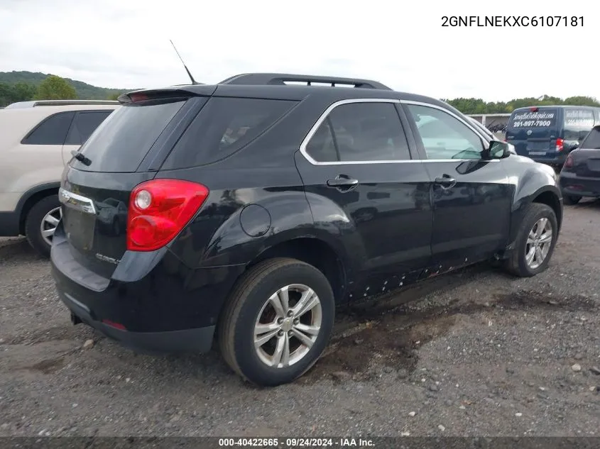 2012 Chevrolet Equinox 2Lt VIN: 2GNFLNEKXC6107181 Lot: 40422665