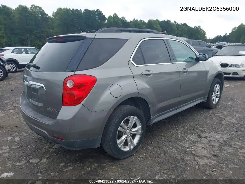 2012 Chevrolet Equinox Lt VIN: 2GNALDEK2C6356000 Lot: 40423022