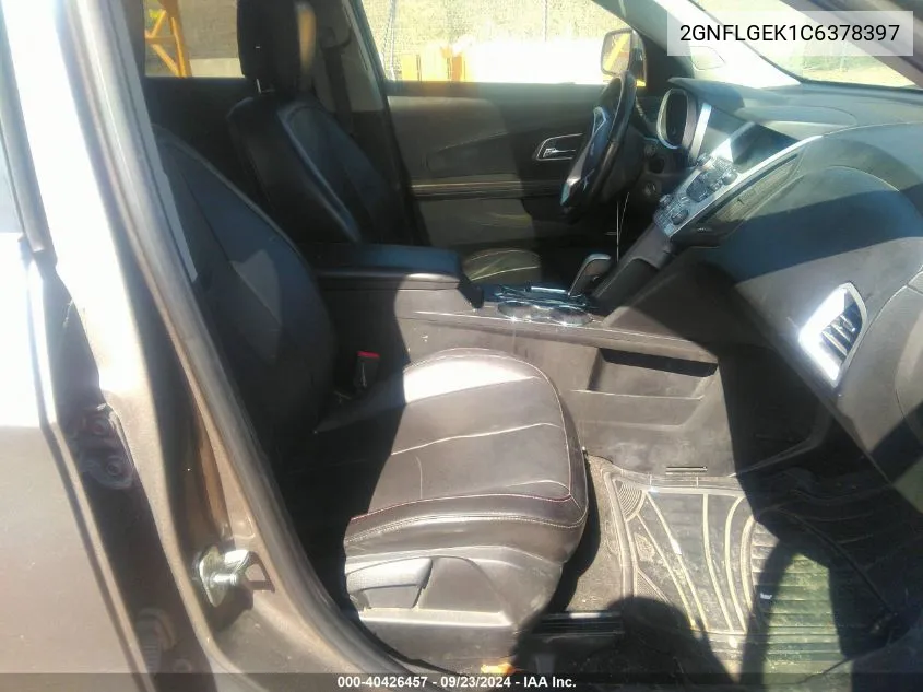 2GNFLGEK1C6378397 2012 Chevrolet Equinox Ltz