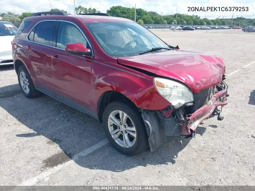 2012 Chevrolet Equinox 2Lt VIN: 2GNALPEK1C6379253 Lot: 40431119