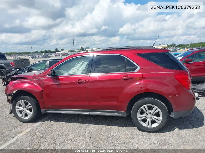 2012 Chevrolet Equinox 2Lt VIN: 2GNALPEK1C6379253 Lot: 40431119