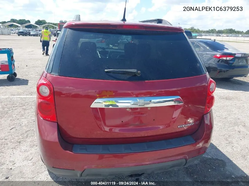 2012 Chevrolet Equinox 2Lt VIN: 2GNALPEK1C6379253 Lot: 40431119