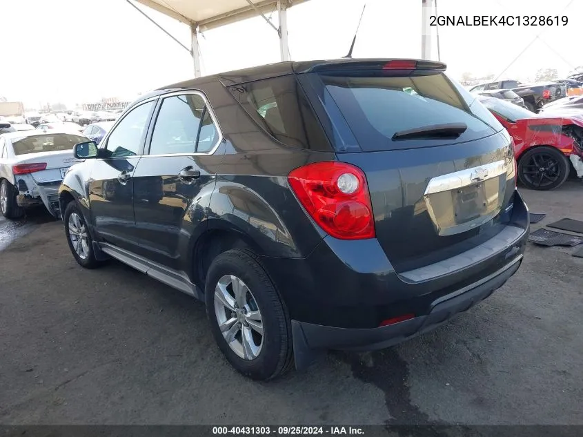 2GNALBEK4C1328619 2012 Chevrolet Equinox Ls