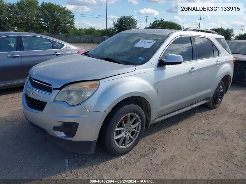 2012 Chevrolet Equinox 1Lt VIN: 2GNALDEK3C1133915 Lot: 40432894