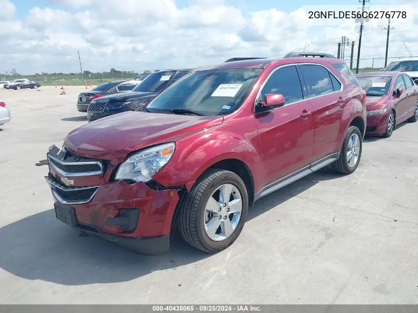 2GNFLDE56C6276778 2012 Chevrolet Equinox 1Lt