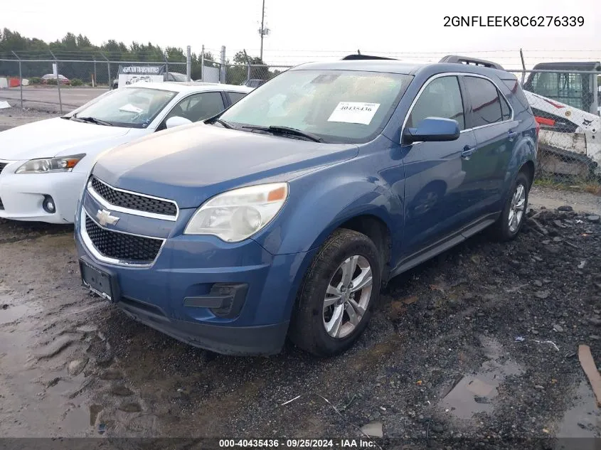 2012 Chevrolet Equinox 1Lt VIN: 2GNFLEEK8C6276339 Lot: 40435436